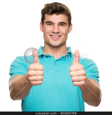 To use this stock image in your creative project, please select the size you need over to the right and click the "Add to Cart" button.
Your downloaded image will come with the Cutcaster watermark removed so don’t worry about the watermark you see on this page. Smiling young man stock photo, Smiling young man in front of white background by Picturehunter