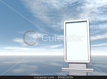 Billboard billboard stock photo, blank vertical billboard - 3d illustration by J?