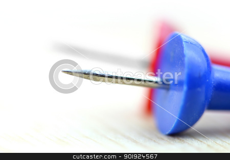 To use this stock image in your creative project, please select the size you need over to the right and click the "Add to Cart" button.
Your downloaded image will come with the Cutcaster watermark removed so don’t worry about the watermark you see on this page. Two push pins stock photo, Extreme close up shot of blue and red push pins by Sreedhar Yedlapati