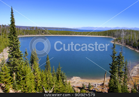To use this stock image in your creative project, please select the size you need over to the right and click the "Add to Cart" button.
Your downloaded image will come with the Cutcaster watermark removed so don’t worry about the watermark you see on this page. Lake Yellowstone stock photo, Lake Yellowstone in scenic Yellowstone national park by Sreedhar Yedlapati