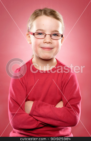 Little girl Little girl stock photo, Studio picture from a little and happy girl by Picturehunter