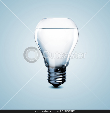To use this stock image in your creative project, please select the size you need over to the right and click the "Add to Cart" button.
Your downloaded image will come with the Cutcaster watermark removed so don’t worry about the watermark you see on this page. Electric light bulb with clean water stock photo, Electric light bulb with clean water inside it by Sergey Nivens