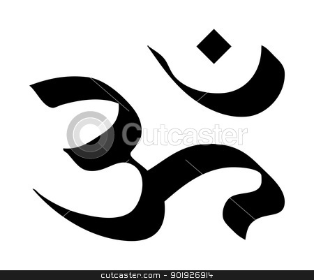 Hindu Pranava sign Hindu Pranava sign stock photo, Hindu Pranava sign isolated on a white background. by Martin Crowdy
