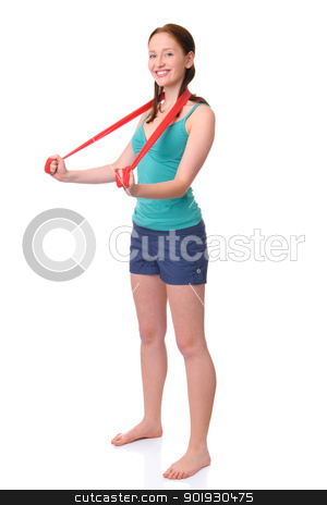 To use this stock image in your creative project, please select the size you need over to the right and click the "Add to Cart" button.
Your downloaded image will come with the Cutcaster watermark removed so don’t worry about the watermark you see on this page. Gymnastics stock photo, Full isolated studio picture from a young woman doing gymnastics by Picturehunter