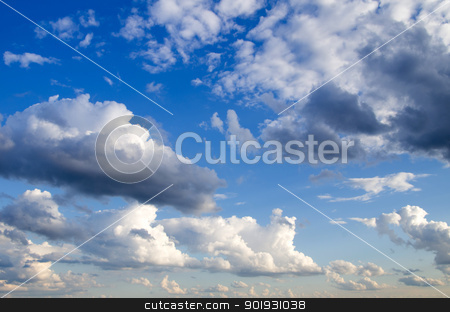 sky sky stock photo, Blue sky background with a tiny clouds by Vitaliy Pakhnyushchyy