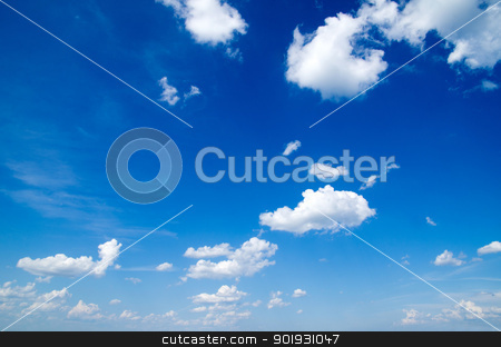 Blue sky blue sky stock photo, blue sky background with a tiny clouds by Vitaliy Pakhnyushchyy