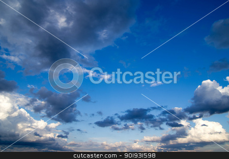 sky sky stock photo, Blue sky background with a tiny clouds by Vitaliy Pakhnyushchyy