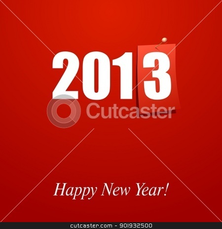 Happy New Year! Happy New Year! stock vector clipart, Happy New Year design card vector by Mikhail Puhachou