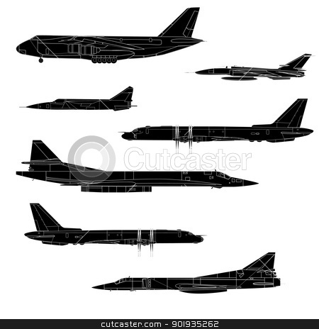 Combat aircraft. Team. Colored vector illustration for designers Combat aircraft. Team. Colored vector illustration for designers stock photo, Combat aircraft. Team. Colored vector illustration for designers by aarrows