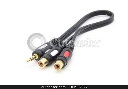 To use this stock image in your creative project, please select the size you need over to the right and click the "Add to Cart" button.
Your downloaded image will come with the Cutcaster watermark removed so don’t worry about the watermark you see on this page. Audio cable isolated on white stock photo, Audio cable isolated on white by aarrows