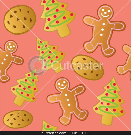 To use this stock image in your creative project, please select the size you need over to the right and click the "Add to Cart" button.
Your downloaded image will come with the Cutcaster watermark removed so don’t worry about the watermark you see on this page. Seamless Holiday Cookies stock vector clipart, A seamless pattern of various types of Christmas Holiday Cookies. by Jamie Slavy