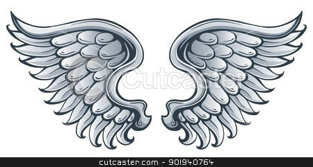 Abstract image with wings 2 Abstract image with wings 2 stock vector clipart, Abstract image with wings 2 - vector illustration. by Klara Viskova