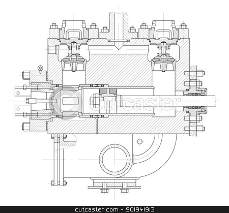 To use this stock image in your creative project, please select the size you need over to the right and click the "Add to Cart" button.
Your downloaded image will come with the Cutcaster watermark removed so don’t worry about the watermark you see on this page. Hydraulic piston pump part stock vector clipart, Sketch. Hydraulic piston pump part. EPS 10 by cherezoff