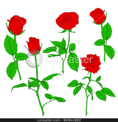 To use this stock image in your creative project, please select the size you need over to the right and click the "Add to Cart" button.
Your downloaded image will come with the Cutcaster watermark removed so don’t worry about the watermark you see on this page. Set of in hand drawn style roses. stock vector clipart, Set of in hand drawn style roses. Vector EPS 10 illustration. by aarrows
