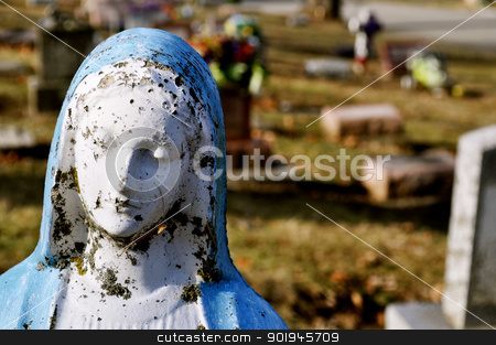 To use this stock image in your creative project, please select the size you need over to the right and click the "Add to Cart" button.
Your downloaded image will come with the Cutcaster watermark removed so don’t worry about the watermark you see on this page. Gravesite - Mary statue - background - close-up stock photo, Gravesite - Mary statue - background - close-up by Liane Harrold