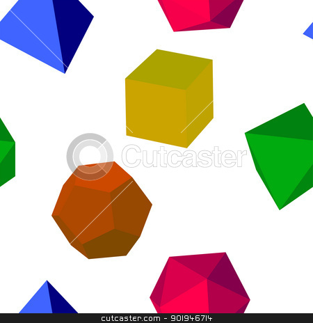 Seamless colorfull 3d vector geometric shapes Seamless colorfull 3d vector geometric shapes stock photo, 3d colorfull vector geometric shapes seamless by aarrows