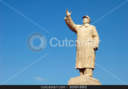 To use this stock image in your creative project, please select the size you need over to the right and click the "Add to Cart" button.
Your downloaded image will come with the Cutcaster watermark removed so don’t worry about the watermark you see on this page. Chairman Mao's Statue stock photo, Historical statue of China's former leader Chairman Mao Tsedong by John Young