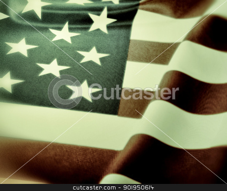 To use this stock image in your creative project, please select the size you need over to the right and click the "Add to Cart" button.
Your downloaded image will come with the Cutcaster watermark removed so don’t worry about the watermark you see on this page. Flag of USA stock photo, Detail of Silky National Flag of United States of America - USA Flag Drapery - Vintage Look by JAMDesign