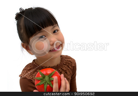 To use this stock image in your creative project, please select the size you need over to the right and click the "Add to Cart" button.
Your downloaded image will come with the Cutcaster watermark removed so don’t worry about the watermark you see on this page. Do you want a tomato? stock photo, happy little girl with a tomato isolated on white background by blueperfume