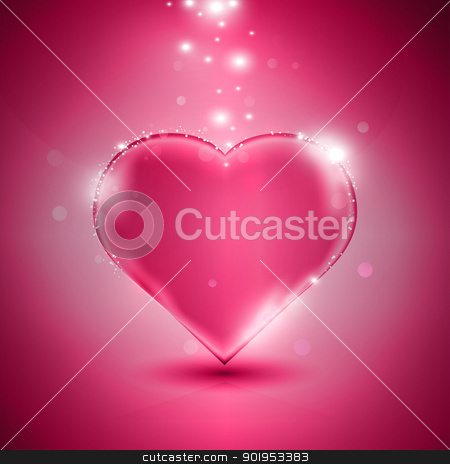 To use this stock image in your creative project, please select the size you need over to the right and click the "Add to Cart" button.
Your downloaded image will come with the Cutcaster watermark removed so don’t worry about the watermark you see on this page. Pink heart stock vector clipart, Valentines day card with glossy pink heart, eps10 vector illustration by Milsi Art