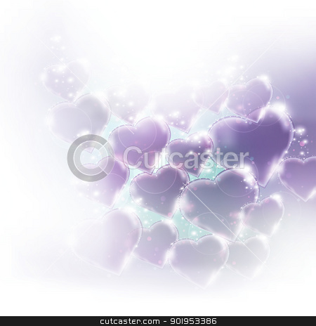 To use this stock image in your creative project, please select the size you need over to the right and click the "Add to Cart" button.
Your downloaded image will come with the Cutcaster watermark removed so don’t worry about the watermark you see on this page. Valentines day card stock vector clipart, Valentines day card with purple shiny hearts, eps10 vector illustration by Milsi Art