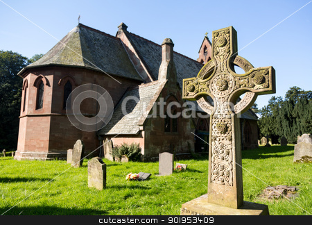 To use this stock image in your creative project, please select the size you need over to the right and click the "Add to Cart" button.
Your downloaded image will come with the Cutcaster watermark removed so don’t worry about the watermark you see on this page. St Hilary Church Erbistock by River Dee stock photo, St Hilary Church built in 1860 in Erbistock near River Dee in North Wales by Steven Heap