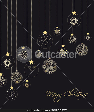 To use this stock image in your creative project, please select the size you need over to the right and click the "Add to Cart" button.
Your downloaded image will come with the Cutcaster watermark removed so don’t worry about the watermark you see on this page. Christmas background stock vector clipart, Christmas ornaments made from snowflakes vector illustration by Miroslava Hlavacova