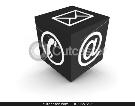 Communication Channel grey Communication Channel grey stock photo, Cube symbol for communication channels by Juergen Priewe