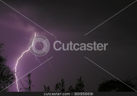 To use this stock image in your creative project, please select the size you need over to the right and click the "Add to Cart" button.
Your downloaded image will come with the Cutcaster watermark removed so don’t worry about the watermark you see on this page. Lightening Strike stock photo, A Lightning Strike during an electric storm at night time. by Trevor Jordan