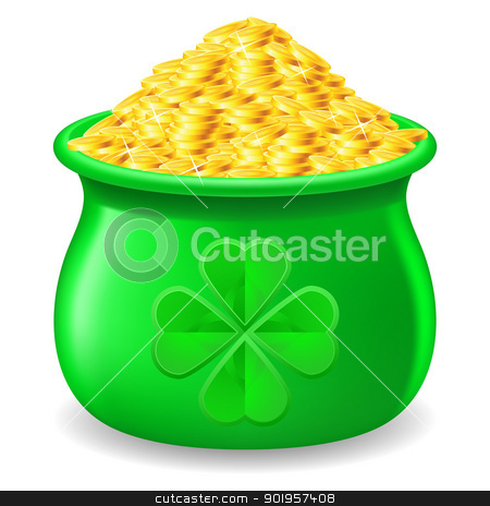 To use this stock image in your creative project, please select the size you need over to the right and click the "Add to Cart" button.
Your downloaded image will come with the Cutcaster watermark removed so don’t worry about the watermark you see on this page. Pot full of gold coin stock photo, Green Pot full of gold coin. Illustration on white by dvarg