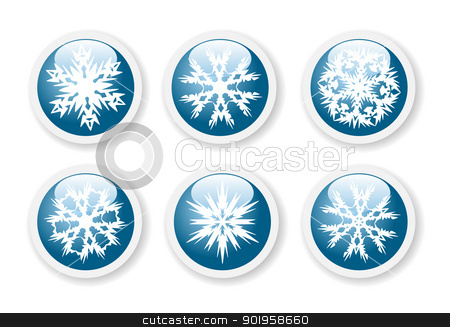 To use this stock image in your creative project, please select the size you need over to the right and click the "Add to Cart" button.
Your downloaded image will come with the Cutcaster watermark removed so don’t worry about the watermark you see on this page. Christmas snowflake stickers stock vector clipart, Christmas snowflake stickers by Jupe