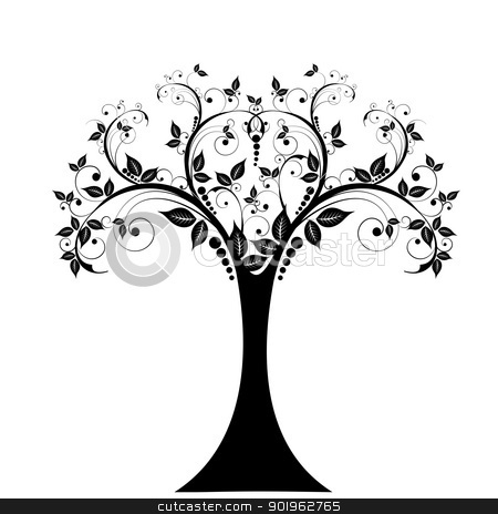 To use this stock image in your creative project, please select the size you need over to the right and click the "Add to Cart" button.
Your downloaded image will come with the Cutcaster watermark removed so don’t worry about the watermark you see on this page. Art tree stock vector clipart, Art tree isolated on white background by Ingvar Bjork