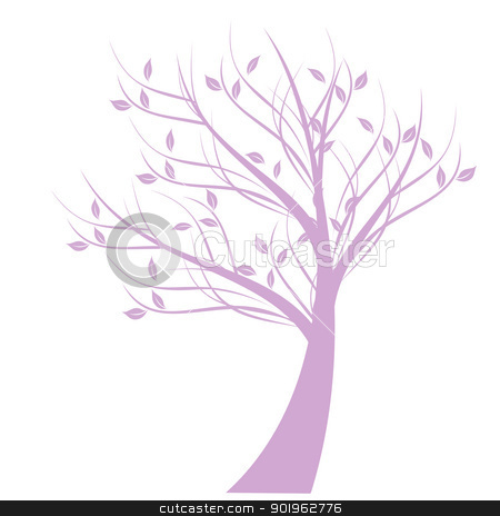 Art Tree Art Tree stock vector clipart, Beautiful art tree isolated on white background by Ingvar Bjork