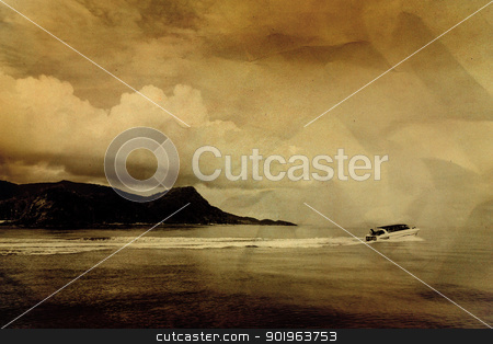 To use this stock image in your creative project, please select the size you need over to the right and click the "Add to Cart" button.
Your downloaded image will come with the Cutcaster watermark removed so don’t worry about the watermark you see on this page. Vintage seascape stock photo, Vintage seascape by jakgree