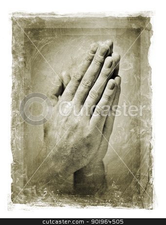 To use this stock image in your creative project, please select the size you need over to the right and click the "Add to Cart" button.
Your downloaded image will come with the Cutcaster watermark removed so don’t worry about the watermark you see on this page. Prayer stock photo, Grainy and stained image of hands clasped in a prayer. by Stocksnapper
