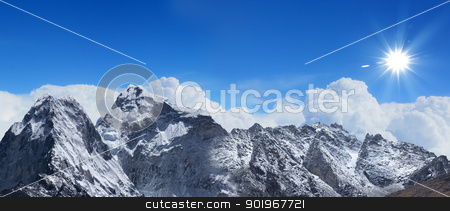 To use this stock image in your creative project, please select the size you need over to the right and click the "Add to Cart" button.
Your downloaded image will come with the Cutcaster watermark removed so don’t worry about the watermark you see on this page. high mountains under snow stock photo, High mountains under snow in the winter by Sergey Nivens