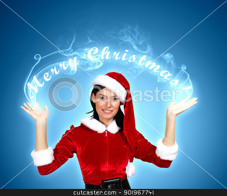 To use this stock image in your creative project, please select the size you need over to the right and click the "Add to Cart" button.
Your downloaded image will come with the Cutcaster watermark removed so don’t worry about the watermark you see on this page. Portrait of girl wearing santa claus clothes stock photo, Portrait of beautiful girl wearing santa claus clothes on red background by Sergey Nivens
