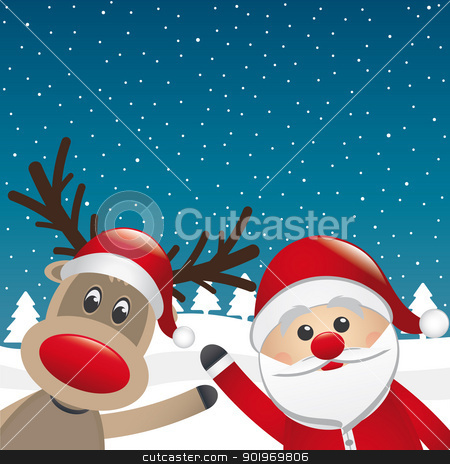 To use this stock image in your creative project, please select the size you need over to the right and click the "Add to Cart" button.
Your downloaded image will come with the Cutcaster watermark removed so don’t worry about the watermark you see on this page. reindeer and santa claus wave stock photo, reindeer and santa claus wave winter landscape by d3images