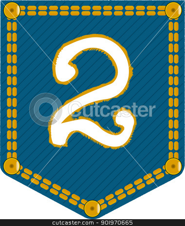 To use this stock image in your creative project, please select the size you need over to the right and click the "Add to Cart" button.
Your downloaded image will come with the Cutcaster watermark removed so don’t worry about the watermark you see on this page. Denim Pocket 2 stock vector clipart, A denim pocket with the number 'two'. Part of a collection. by Kotto