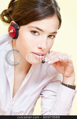 To use this stock image in your creative project, please select the size you need over to the right and click the "Add to Cart" button.
Your downloaded image will come with the Cutcaster watermark removed so don’t worry about the watermark you see on this page. pretty female operater with headphones stock photo, Close up of a pretty female operator with headphones by iMarin