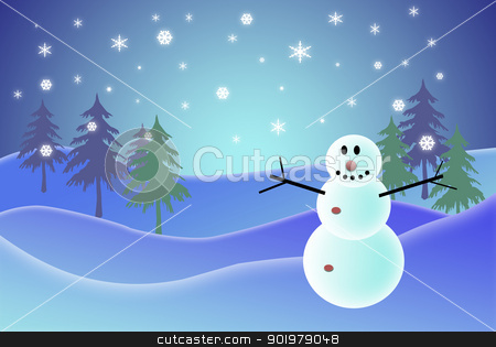 Snowman snowman stock photo, ilustration of a snowman, related with christmas subject by Camilo