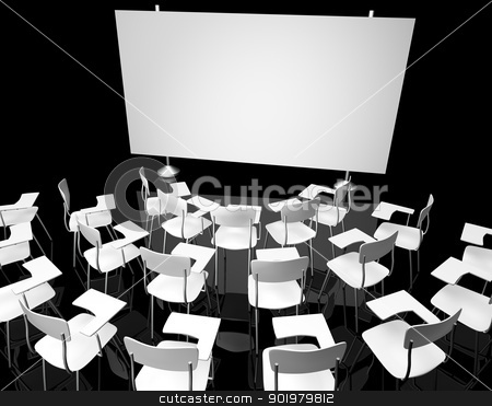 To use this stock image in your creative project, please select the size you need over to the right and click the "Add to Cart" button.
Your downloaded image will come with the Cutcaster watermark removed so don’t worry about the watermark you see on this page. Empty black classroom stock photo, Empty black classroom with white school chairs by carloscastilla