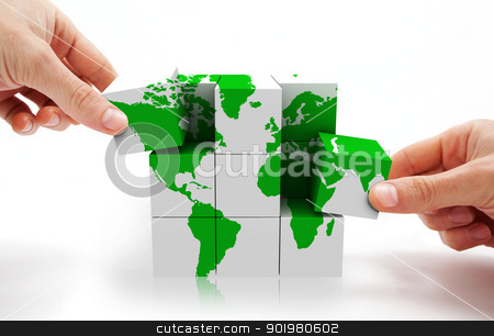 To use this stock image in your creative project, please select the size you need over to the right and click the "Add to Cart" button.
Your downloaded image will come with the Cutcaster watermark removed so don’t worry about the watermark you see on this page. International world map stock photo, 3d image of conceptual cube world map by carloscastilla