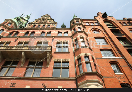 To use this stock image in your creative project, please select the size you need over to the right and click the "Add to Cart" button.
Your downloaded image will come with the Cutcaster watermark removed so don’t worry about the watermark you see on this page. Historic building in the Speicherstadt in Hamburg stock photo, Historic building in the Speicherstadt in Hamburg, Germany, Europe. by Michael Osterrieder