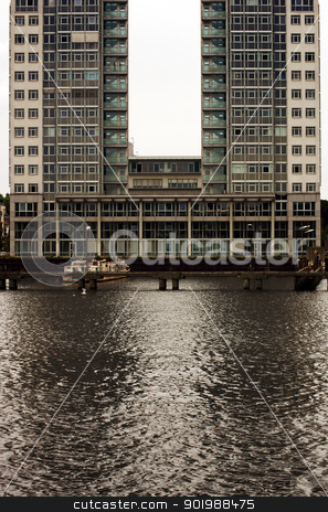 U shaped architecture U shaped architecture stock photo, Modern architecture on the river Spree in Berlin. by Bastian Kienitz