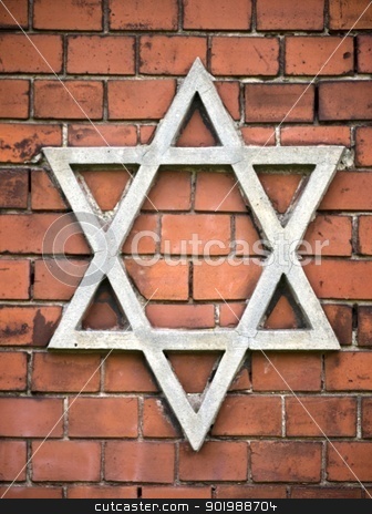 To use this stock image in your creative project, please select the size you need over to the right and click the "Add to Cart" button.
Your downloaded image will come with the Cutcaster watermark removed so don’t worry about the watermark you see on this page. Star of David-Wall-red stock photo, Star of David on the Jewish cemetery in Brandenburg, Germany by Heike Jestram