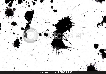 Black drop ink splatter splash - paint splatter black drop ink splatter splash - paint splatter stock photo, Black drop ink splatter. Gloss brush paint spot, grunge blot, art blob, oil, abstract droplet. Splat, liquid illustration. - paint splatter by Sergey Nivens