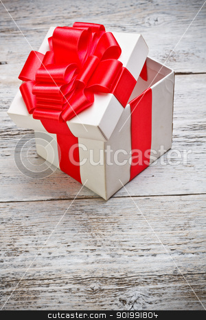 Open present box Open present box stock photo, Open present box on wooden background by Grafvision