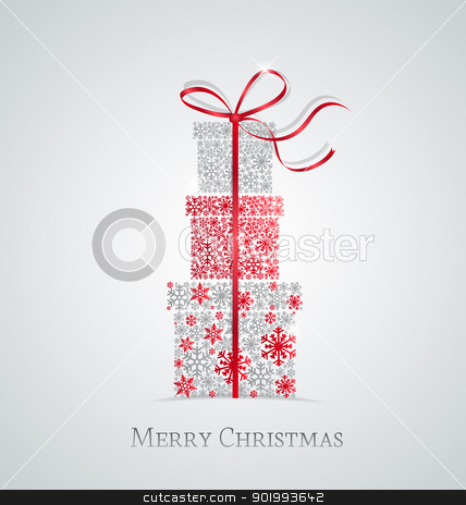 To use this stock image in your creative project, please select the size you need over to the right and click the "Add to Cart" button.
Your downloaded image will come with the Cutcaster watermark removed so don’t worry about the watermark you see on this page. Christmas presents stock vector clipart, Elegant Christmas background with gift boxes made from snowflakes by Miroslava Hlavacova