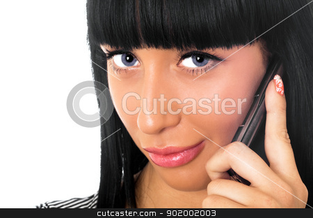To use this stock image in your creative project, please select the size you need over to the right and click the "Add to Cart" button.
Your downloaded image will come with the Cutcaster watermark removed so don’t worry about the watermark you see on this page. Portrait of the beautiful girl speaking on the phone stock photo, Portrait of the beautiful girl speaking on the phone by Sergii Sukhorukov